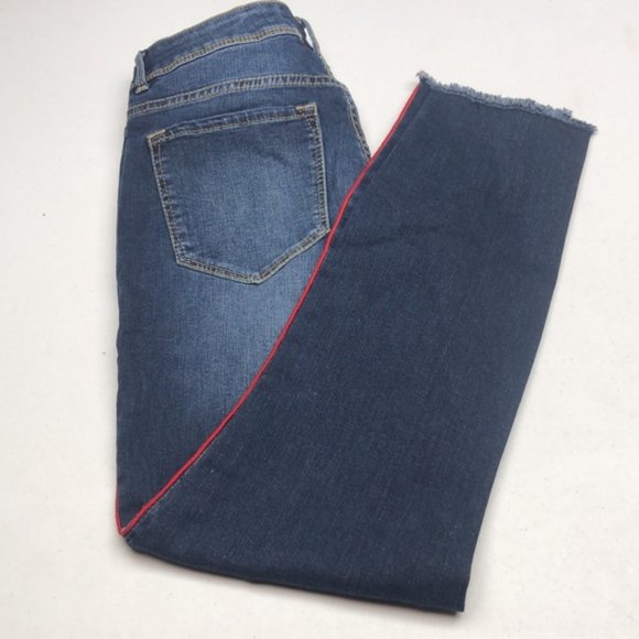 LIKE NEW JORDACHE BUTTONFLY SLIM STRAIGHT JEANS 8/29x27 ⭐ - Picture 8 of 11